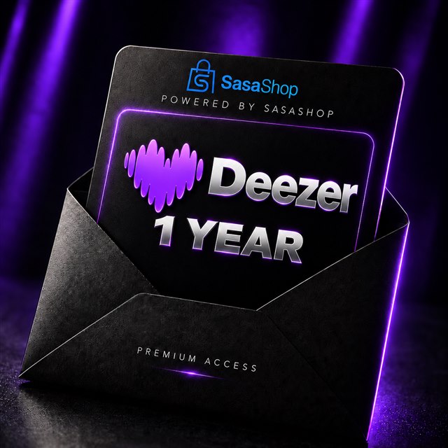 Deezer · 1 year — SasaShop card